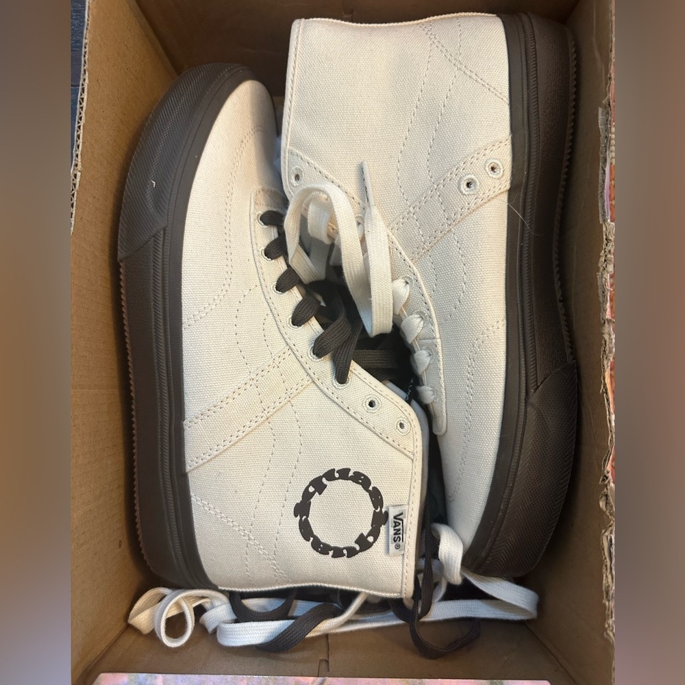 Vans Crockett high Dec in Quasi white